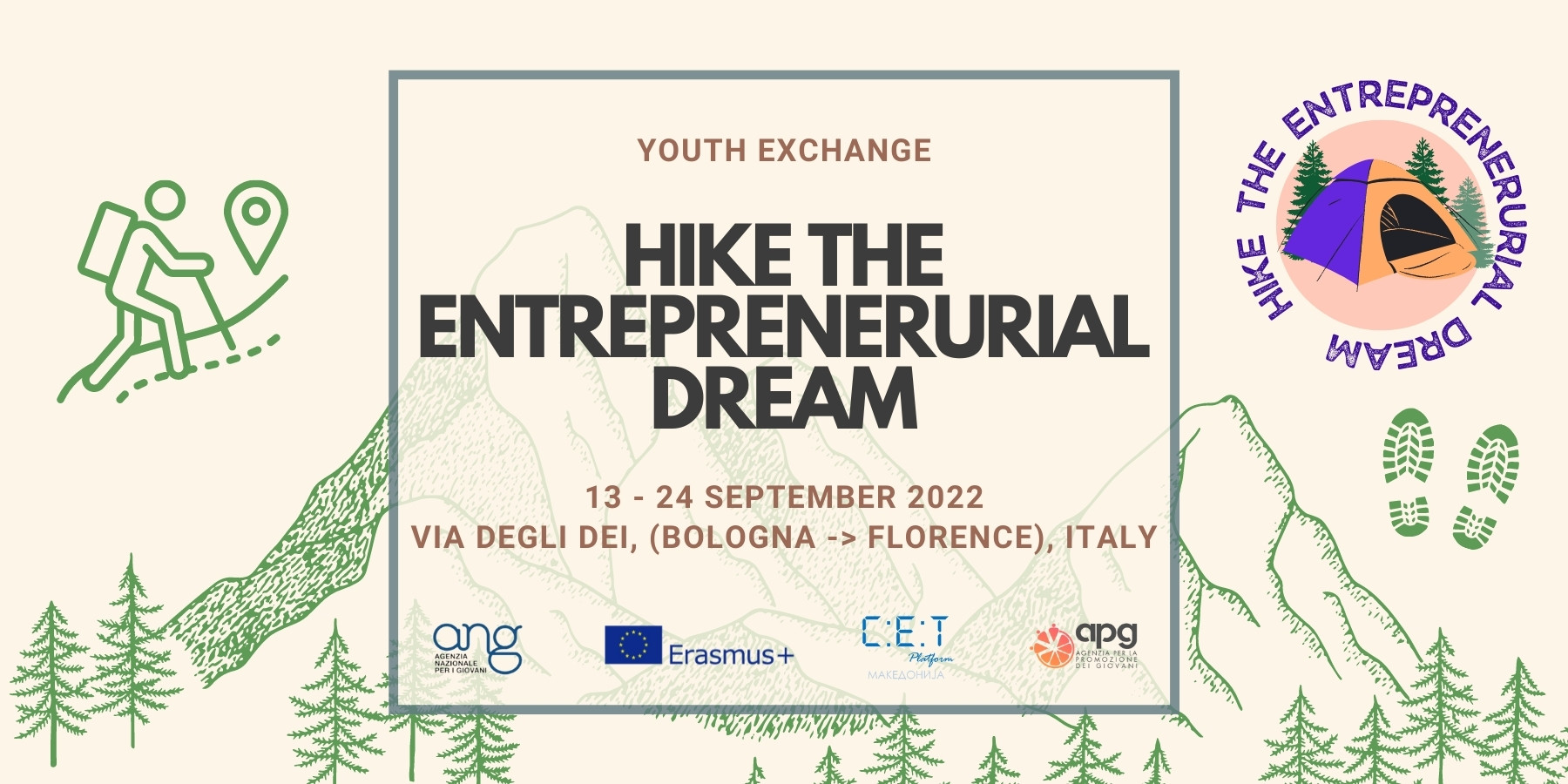 Hike the Entreprenerurial Dream landscape poster